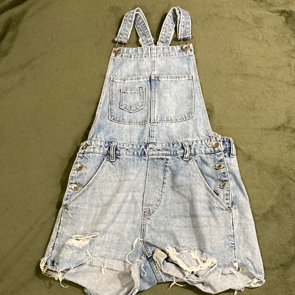 &Denim Light Blue Overalls